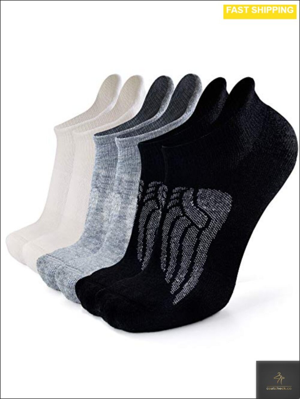 Merino Wool Blend Compression Ankle Running Hiking Socks Cushioned Support